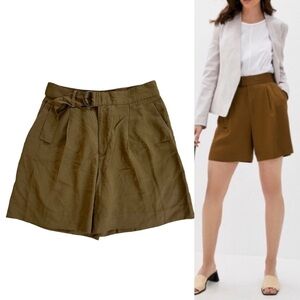 Banana Republic Belted Pleated Trouser Shorts